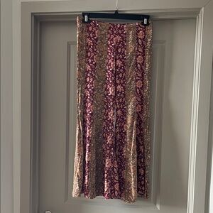 FP Movement by Free People Bali Sultry Boho Flare Pants Floral/Rust - Size Small